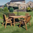 Churnet Valley Redwood 6 Seater Garden Dining Set