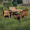Churnet Valley Redwood 6 Seater Garden Dining Set
