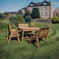 Churnet Valley Redwood 6 Seater Garden Dining Set