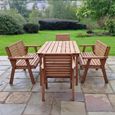 Churnet Valley Redwood 8 Seater Garden Dining Set