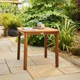 Cotswold Garden Square Dining Set - 4 Seater - 80cm - Acacia Wood - 4 Stacking Dining Chair