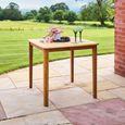 Redcliffe Garden Square Dining Set - 4 Seater - 80cm - Acacia Wood - 4 Broadfield Side Dining Chair