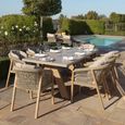 Martinique Garden Dining Set - 8 Seater - 230cm - Light Brown