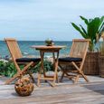 Oviedo Bistro Set - 2 Seater - Round - Teak Wood