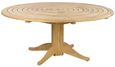 Roble Bengal Round Dining Table - 8 Seater - 175cm - Garden - Pedestal