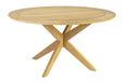 Roble Dining Table - 4 Seater - 125cm - Garden - Round - Cross Base