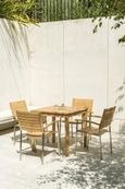 Roble Square Cafe Garden Dining Table - 4 Seater - 80cm