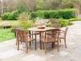 Bolney Dining Table - 6 Seater - Round - Garden - Acacia Wood