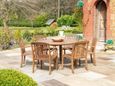Bolney Dining Table - 6 Seater - Round - Garden - Acacia Wood