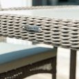 Hazelmere Square Dining Table - 4 Seater - 80cm - Garden - Grey Weave