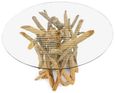 Driftwood Root & Glass Dining Table - Round - 4 Seater - 120cm