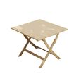 London Garden Square Dining Table - 4 Seater - 90cm - Folding - Acacia Wood
