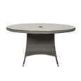 Paris Garden Dining Table - 6 Seater - 140cm - Round - Grey - Rattan