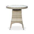 Wentworth Garden Bistro Table - 2 Seater - 70cm - Round - Beige - Rattan