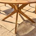 Cotswold Garden Dining Table - 4 Seater - 125cm - Round - Acacia Wood