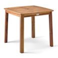 Cotswold Garden Dining Table - 4 Seater - 80cm - Square - Acacia Wood