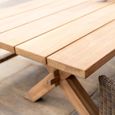 Plank Garden Dining Table - 12 Seater - 300cm - Teak Wood