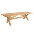 Plank Garden Dining Table - 8 Seater - 240cm - Teak Wood