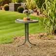 Bergen Garden Bistro Table - Round - Green Metal