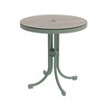 Bergen Garden Bistro Table - Round - Green Metal