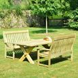Pine Farmers Garden Dining Table - 4 Seater - 103cm