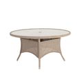 Hazelmere Round Dining Table - 4 Seater - 60cm - Garden - Natural Weave