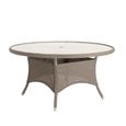 Hazelmere Square Dining Table - 6 Seater - 60cm - Garden - Grey Weave