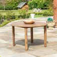 Bolney Dining Table - 6 Seater - Round - Garden - Acacia Wood
