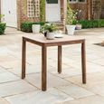 Bolney Square Dining Table - 80cm - 4 Seater - Garden - Acacia Wood