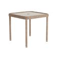 Hazelmere Square Dining Table - 2 Seater - 80cm - Garden - Natural Weave