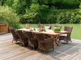 Plank Dining Table - 12 Seater - 300cm - Garden - Teak