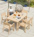 Roble Garden Dining Table - 6 Seater - 150cm