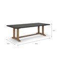 Burcot Outdoor Dining Table Large Slate Grey