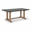 Burcot Outdoor Dining Table Small Slate Grey