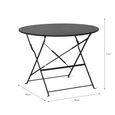 Rive Outdoor Droite Bistro Table Large Carbon