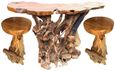Teak Root Slab Bar Table - Large