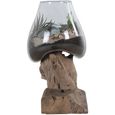 San Marino Waterdrop - Teak Wood & Glass