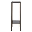Weston Column - Square - Gold - Glass and Metal