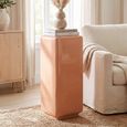 Clair Column - Square - Mocha Mousse - Metal