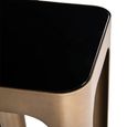 Claridge Column - Square - Antique Gold - Glass and Metal