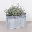Metal Planter - Arched Pattern - Medium