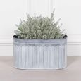 Metal Planter - Arched Pattern - Medium