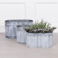 Metal Planter - Arched Pattern - Small