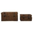 Argento Storage Basket - Set of 2 - Brown Rattan