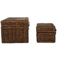 Argento Storage Basket - Set of 2 - Brown Rattan