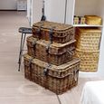 Argento Storage Basket - Set of 3 - Brown Rattan