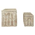 Argento Storage Basket - Set of 2 - Whitewash Rattan