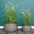 Gold Artificial Flower Planter Stand - Set of 2