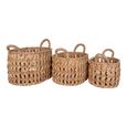 Balerma Waterhyacinth Basket - Set of 3 - Natural