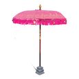 Bali Sun Parasol - Bubblegum Pink and Gold